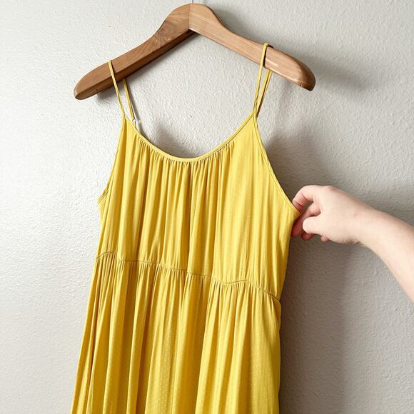 Saltwater Luxe Celine Dotted Citrus Midi Tank Dress Women's Size Medium - Picture 3 of 14